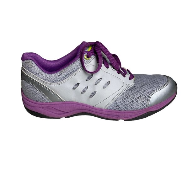 Vionic Shoes - Vionic purple lavender gray arch support orthotic orthaheel sneakers women's 8